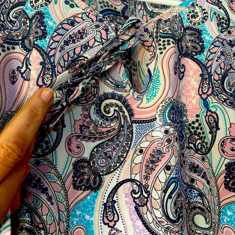 SHEIN Multicolor Paisley Top